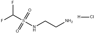 Methanesulfonamide, N-(2-aminoethyl)-1,1-difluoro-, hydrochloride (1:1) Struktur